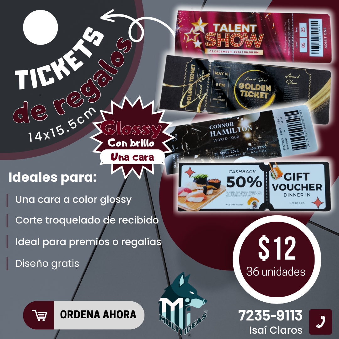 Tickets de Regalo