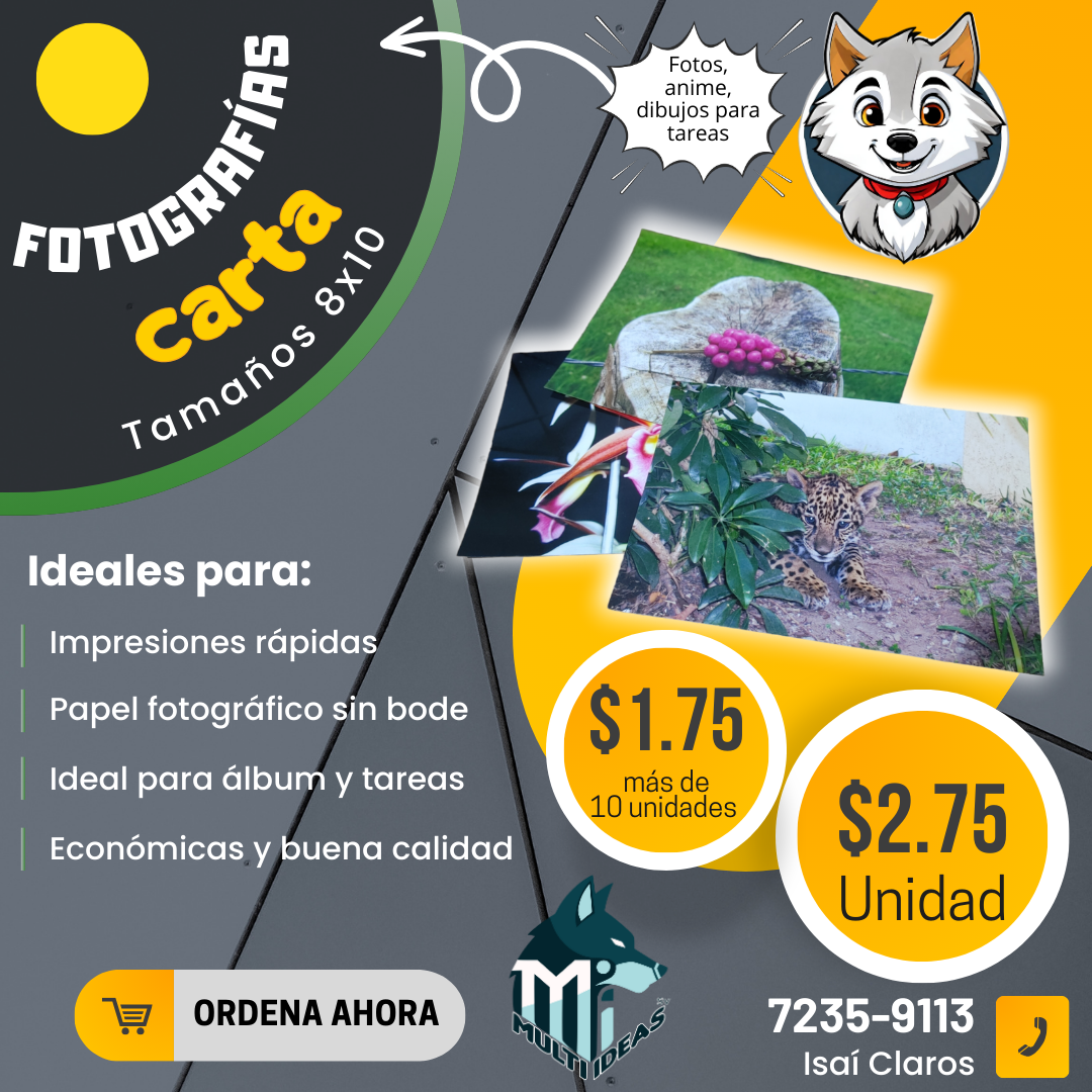 Fotografías Carta