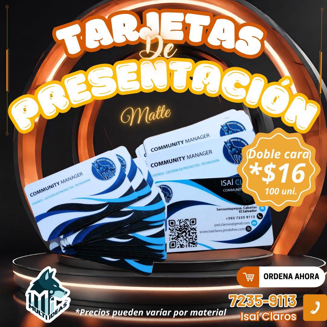 Tarjetas de Presentación