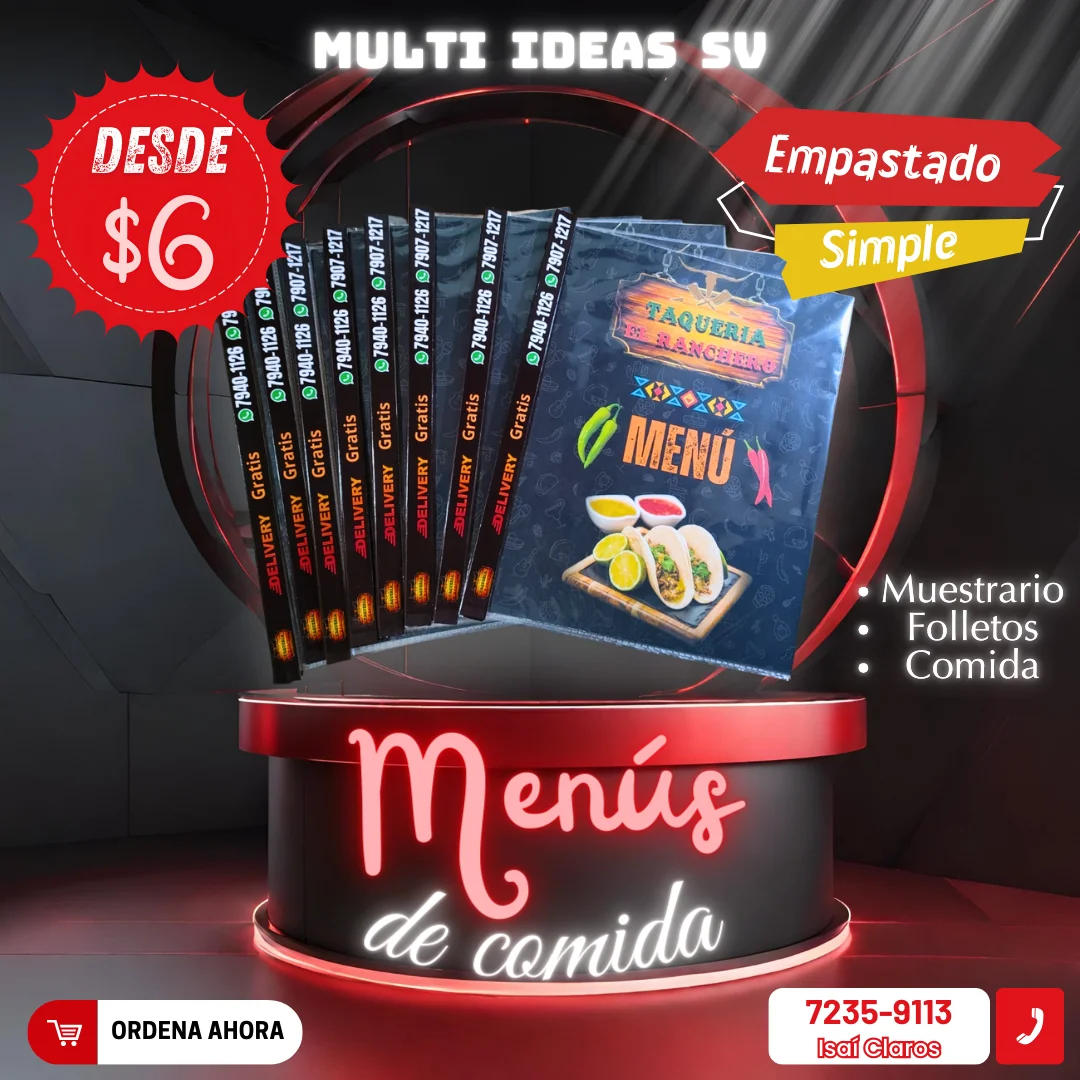 Menús de Comida